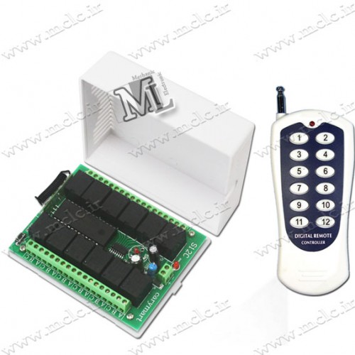 12CH REMOTE CONTROLLER & RECEIVER ELECTRONIC RELAYS